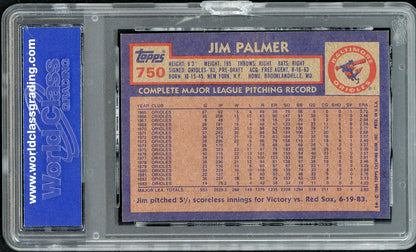 1984 Topps #750 Jim Palmer Orioles WGC 10 GEM MINT crack 568128