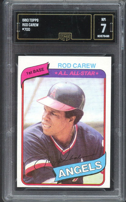 1980 Topps Baseball #700 Rod Carew Angels GMA 7 NM 568133