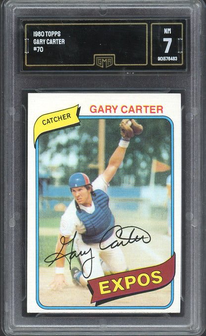 1980 Topps Baseball #070 Gary Carter Expos GMA 7 NM 568134