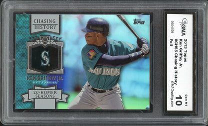 2013 Topps Chasing History #CH55 Ken Griffey Jr Mariners GMA 10 GEM MINT 568141