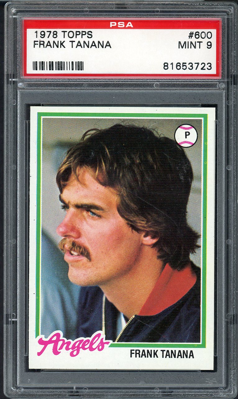 1978 Topps Baseball #600 Frank Tanana Angels PSA 9 MINT 568159