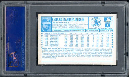 1974 Kelloggs Baseball #020 Reggie Jackson A's PSA 9 MINT 568167