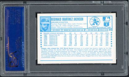1974 Kelloggs Baseball #020 Reggie Jackson A's PSA 7 NM 568168