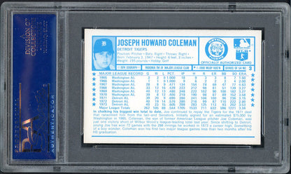 1974 Kelloggs Baseball #003 Joe Coleman Tigers PSA 9 MINT 568171