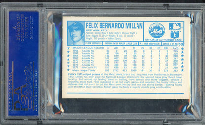 1974 Kelloggs Baseball #053 Felix Millan Mets PSA 10 GEM MINT 568177