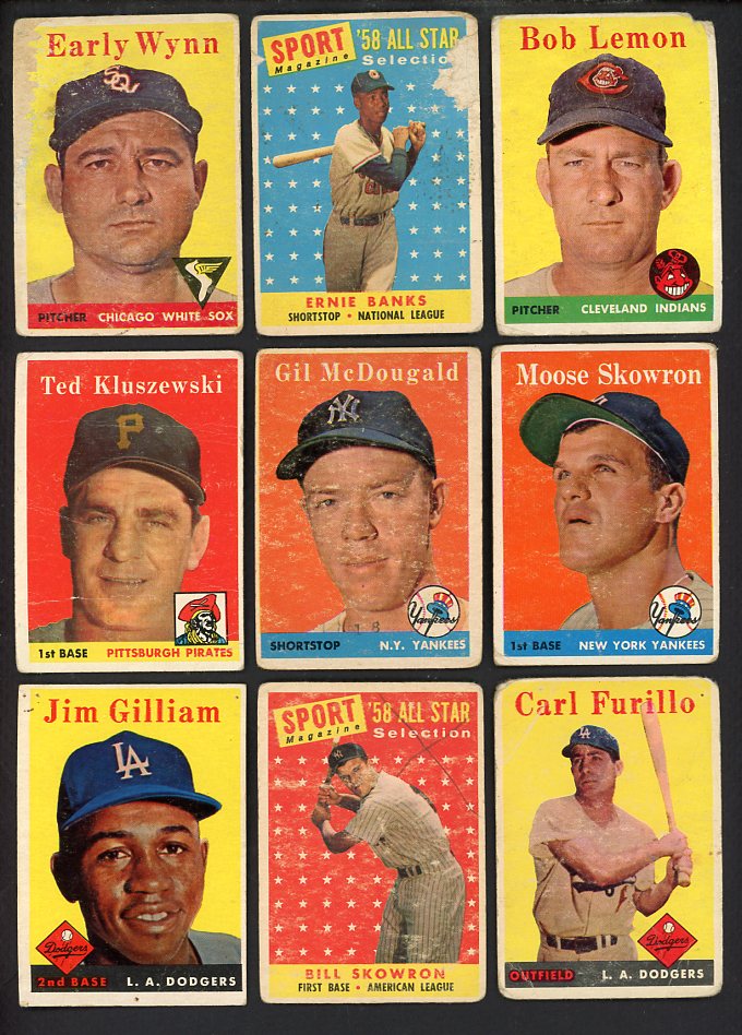 1958 Topps Set Lot 96 Diff Low Grade Banks Wynn Lemon 568203