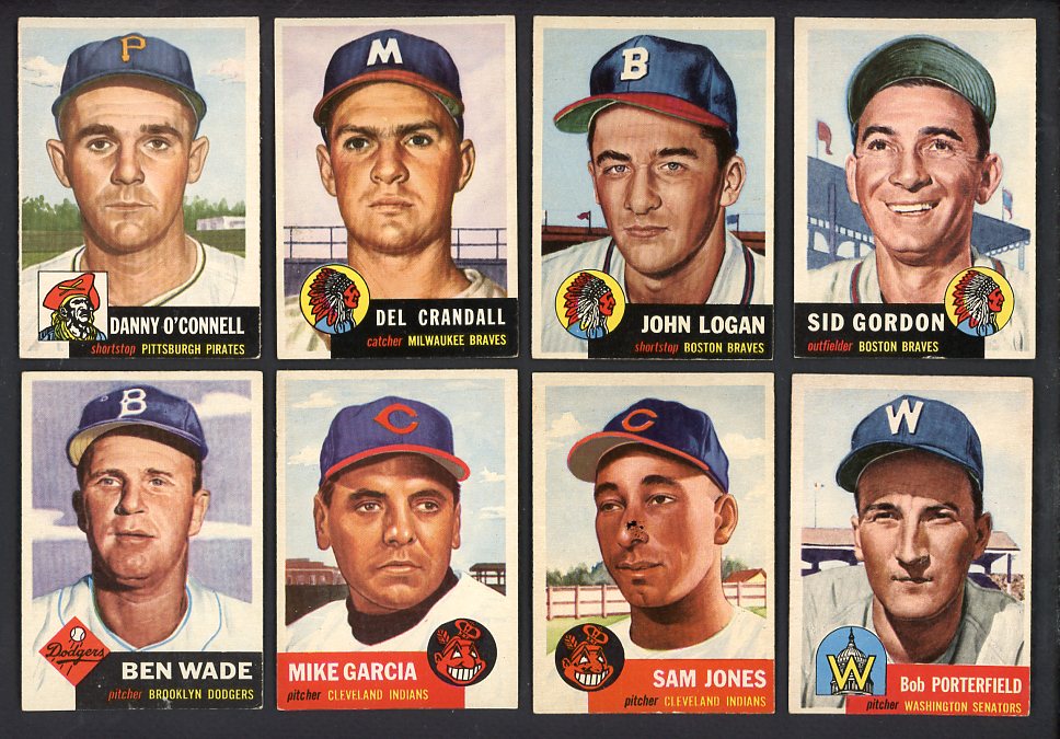 1953 Topps Set Lot 17 Diff EX-MT Crandall Logan Garcia 568213