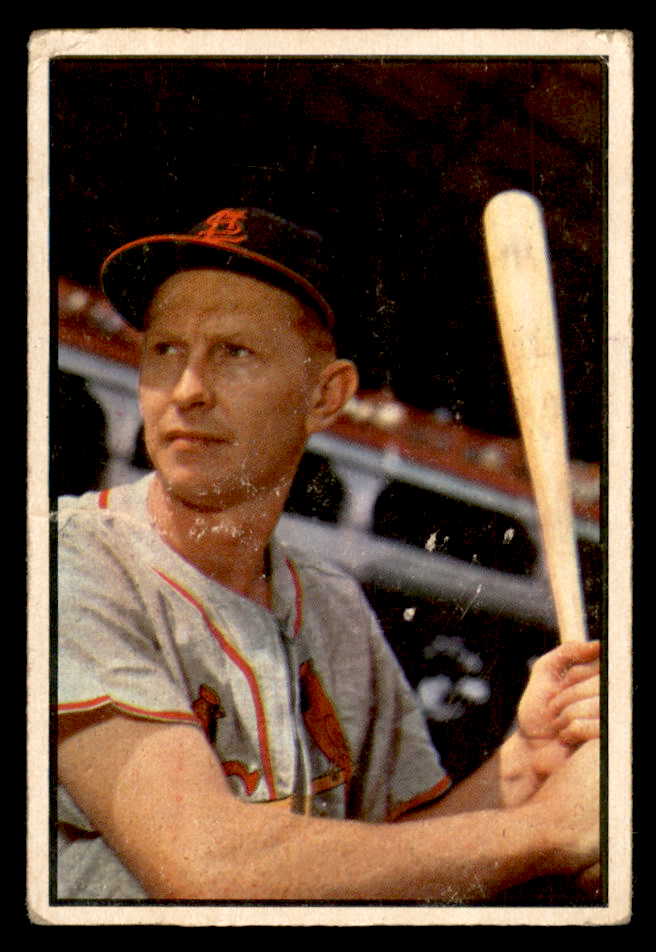 1953 Bowman Color Baseball #101 Red Schoendienst Cardinals Good 568354