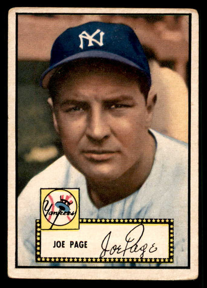 1952 Topps Baseball # 48 Joe Page Yankees VG Black 568368