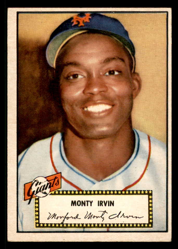 1952 Topps Baseball # 26 Monte Irvin Giants EX+/EX-MT Red 568381