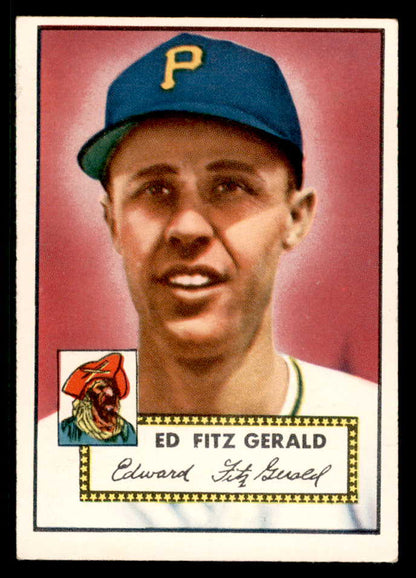 1952 Topps Baseball #236 Ed Fitzgerald Pirates EX-MT 568387