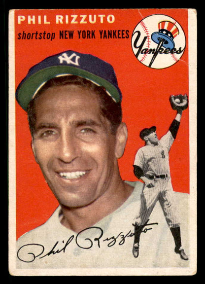 1954 Topps Baseball # 17 Phil Rizzuto Yankees VG 568407