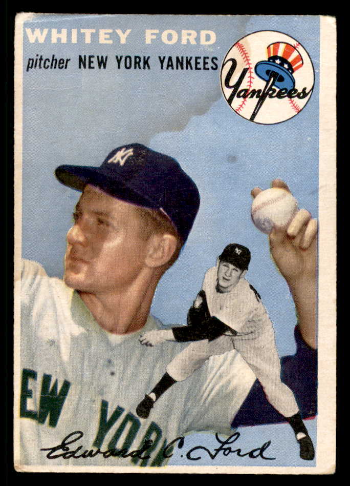1954 Topps Baseball # 37 Whitey Ford Yankees Good 568408
