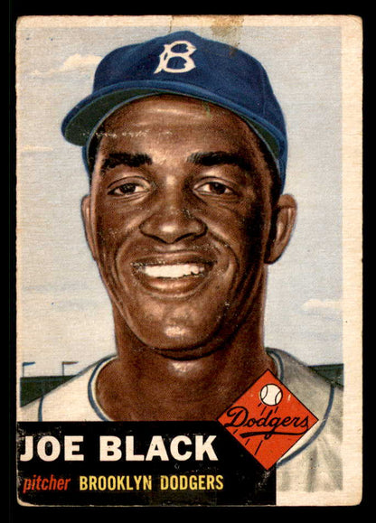 1953 Topps Baseball # 81 Joe Black Dodgers Good 568409