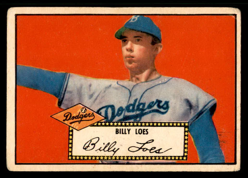 1952 Topps Baseball # 20 Billy Loes Dodgers VG Red 568411
