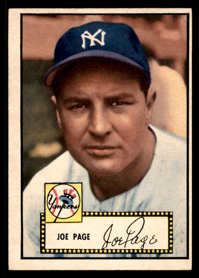 1952 Topps Baseball # 48 Joe Page Yankees EX-MT Black 568424