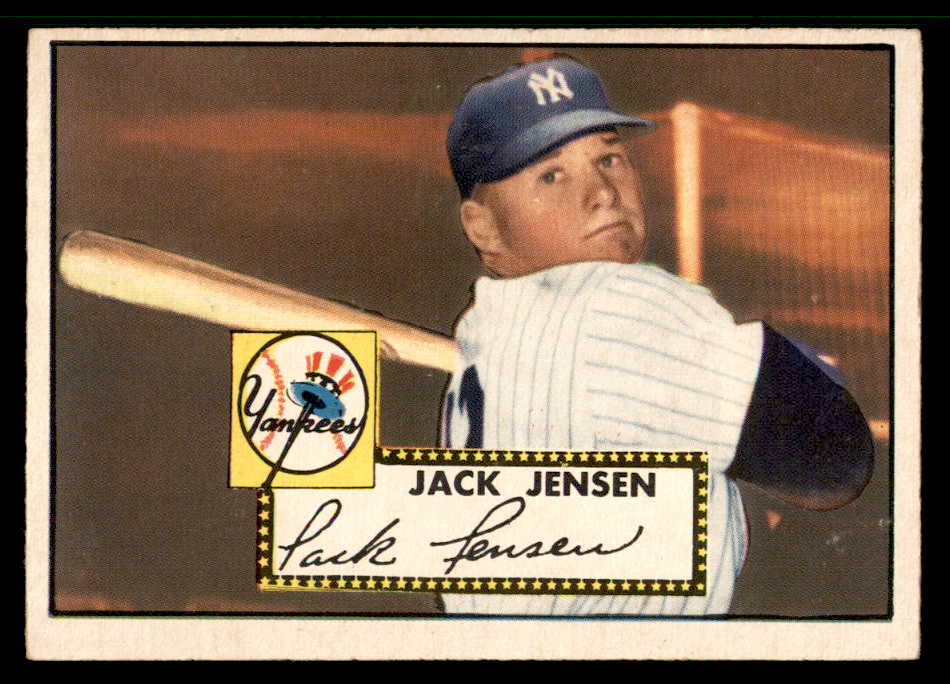 1952 Topps Baseball #122 Jackie Jensen Yankees EX-MT 568425