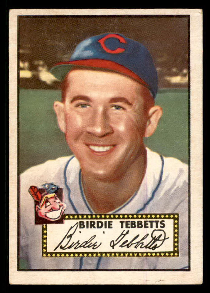 1952 Topps Baseball #282 Birdie Tebbetts Indians EX 568431