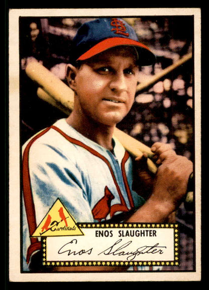 1952 Topps Baseball # 65 Enos Slaughter Cardinals EX-MT Red 568438