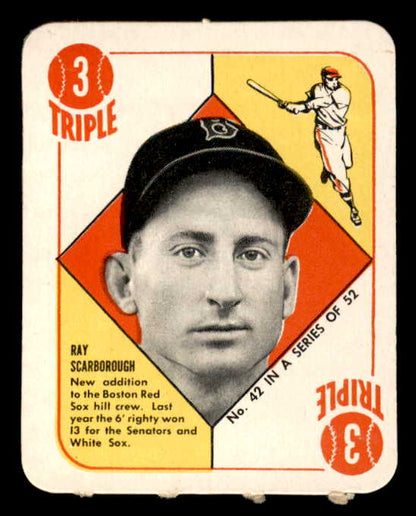 1951 Topps Red Backs # 42 Ray Scarborough Red Sox NR-MT 568450