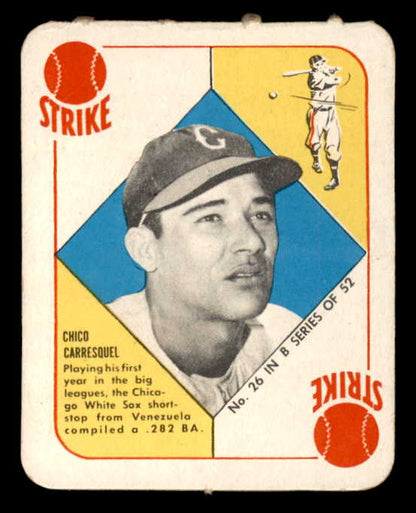 1951 Topps Blue Backs # 26 Chico Carrasquel White Sox VG-EX 568452