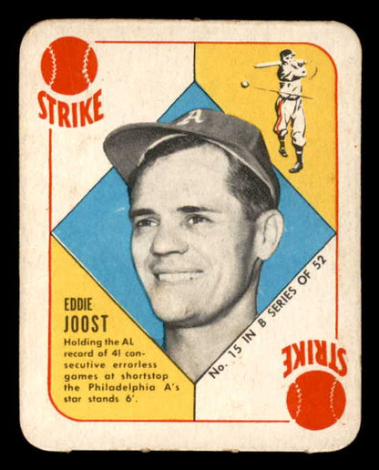 1951 Topps Blue Backs # 15 Eddie Joost A's EX-MT 568453