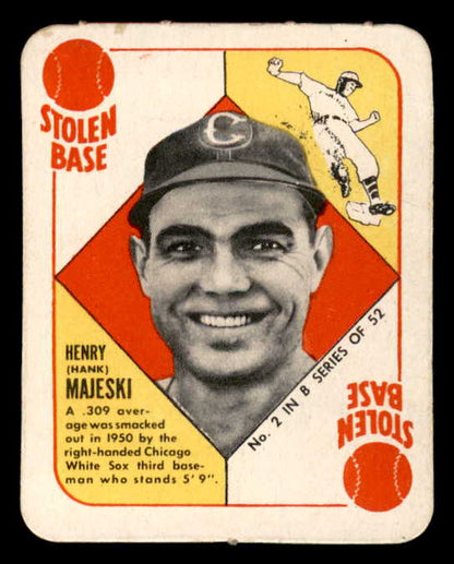 1951 Topps Blue Backs #  2 Hank Majeski White Sox VG-EX 568454