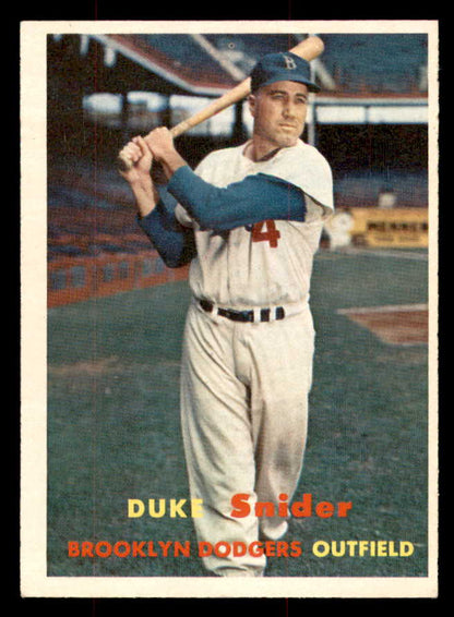 1957 Topps Baseball #170 Duke Snider Dodgers EX-MT 568465