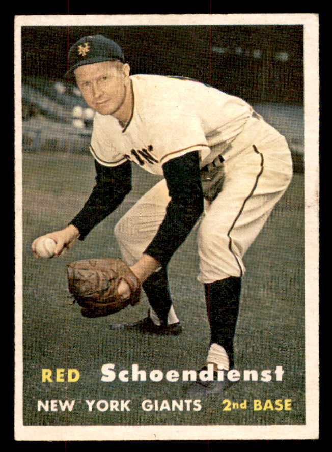 1957 Topps Baseball #154 Red Schoendienst Giants EX+/EX-MT 568467