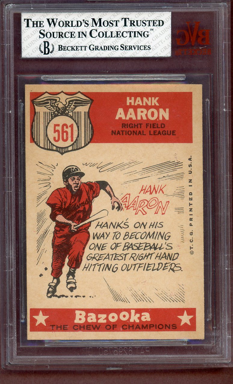 1959 Topps Baseball #561 Hank Aaron A.S. Braves BVG 6 EX-MT 568640