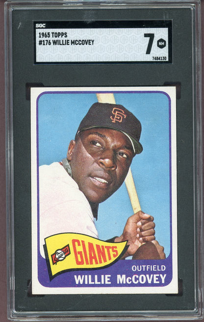 1965 Topps Baseball #176 Willie McCovey Giants SGC 7 NM 568647