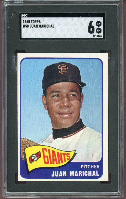 1965 Topps Baseball #050 Juan Marichal Giants SGC 6 EX-MT 568651