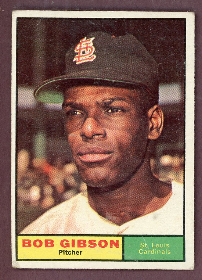 1961 Topps Baseball #211 Bob Gibson Cardinals VG-EX 568694