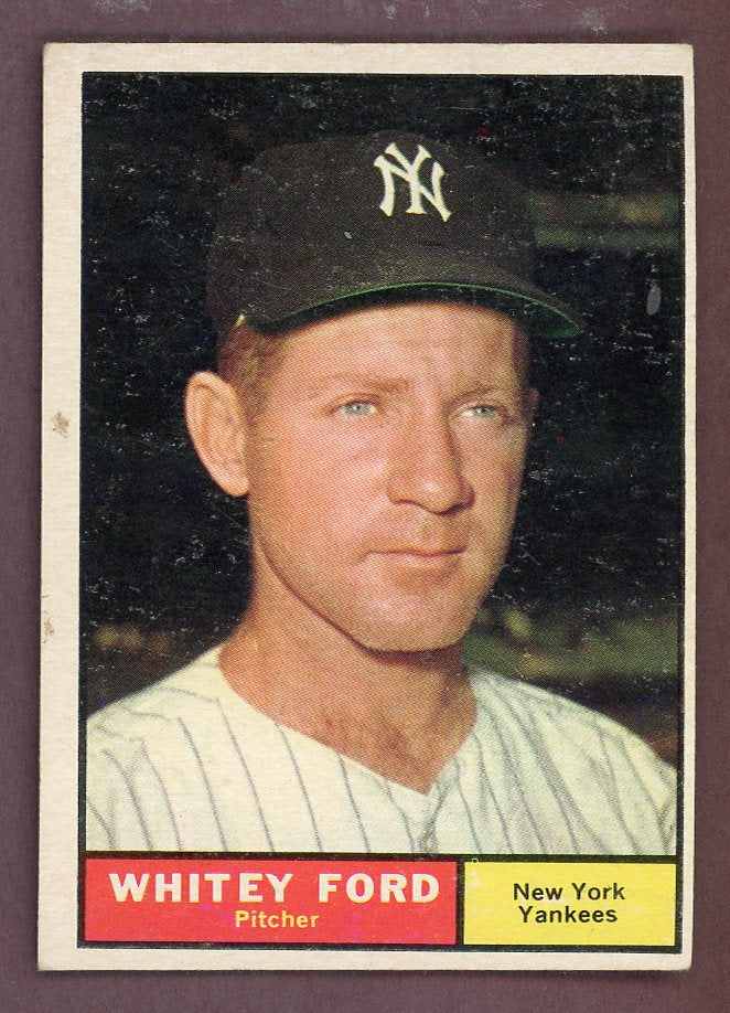 1961 Topps Baseball #160 Whitey Ford Yankees VG-EX 568696
