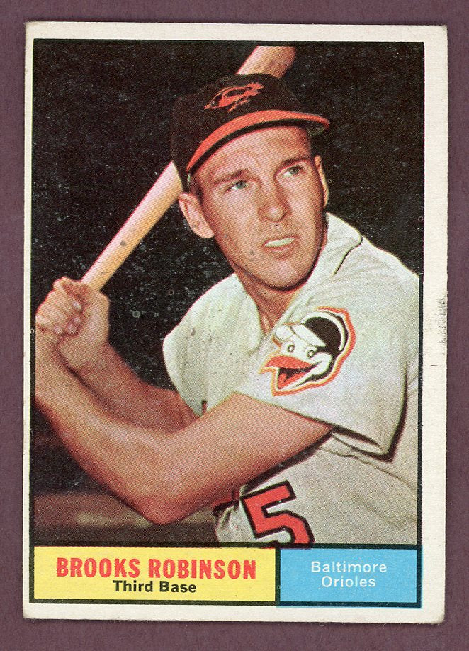 1961 Topps Baseball #010 Brooks Robinson Orioles VG-EX 568698