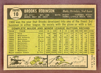 1961 Topps Baseball #010 Brooks Robinson Orioles EX+/EX-MT 568699
