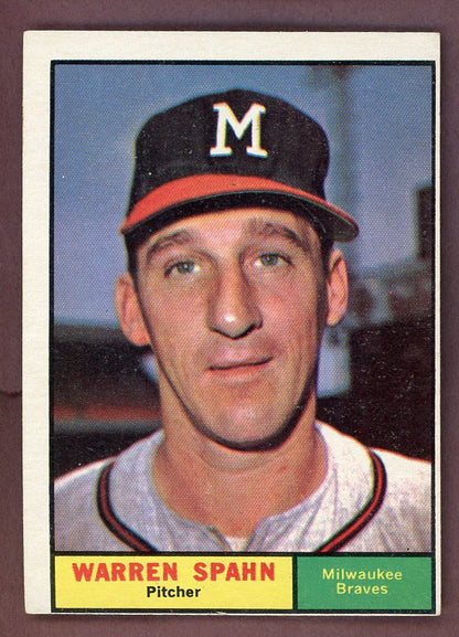 1961 Topps Baseball #200 Warren Spahn Braves VG-EX 568700