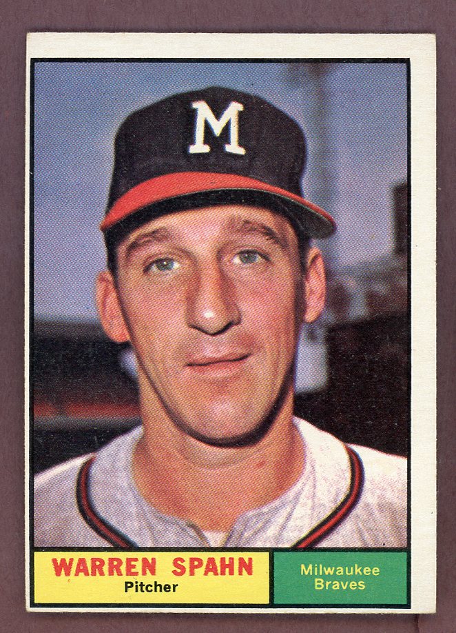 1961 Topps Baseball #200 Warren Spahn Braves NR-MT 568701