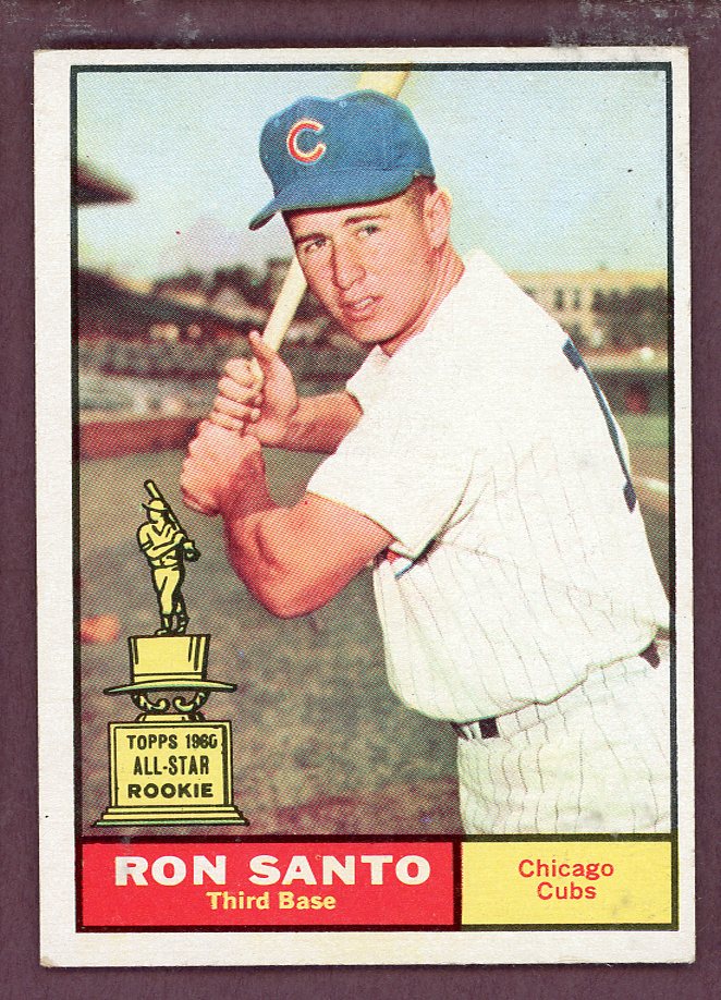 1961 Topps Baseball #035 Ron Santo Cubs EX+/EX-MT 568713