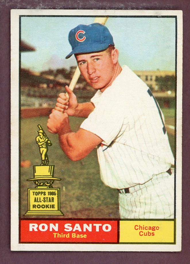 1961 Topps Baseball #035 Ron Santo Cubs EX-MT 568714