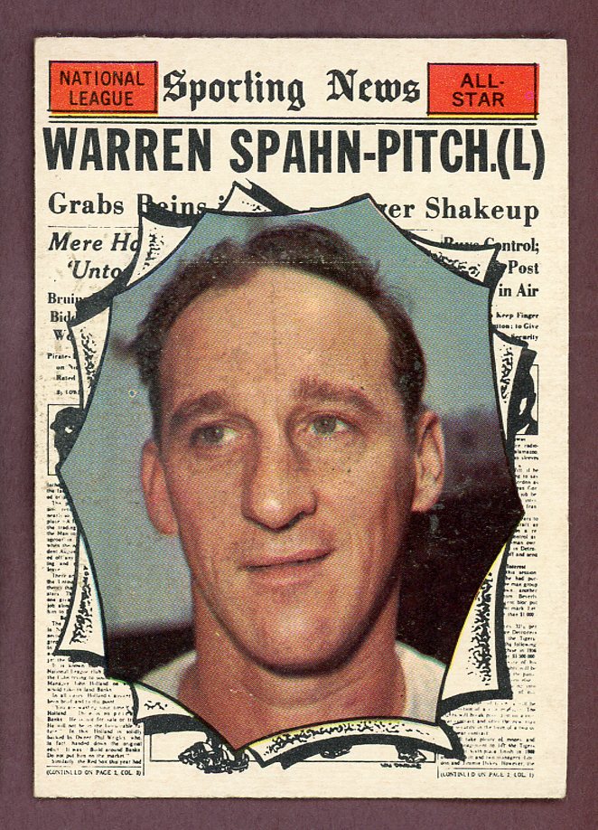 1961 Topps Baseball #589 Warren Spahn Braves A.S VG-EX 568717