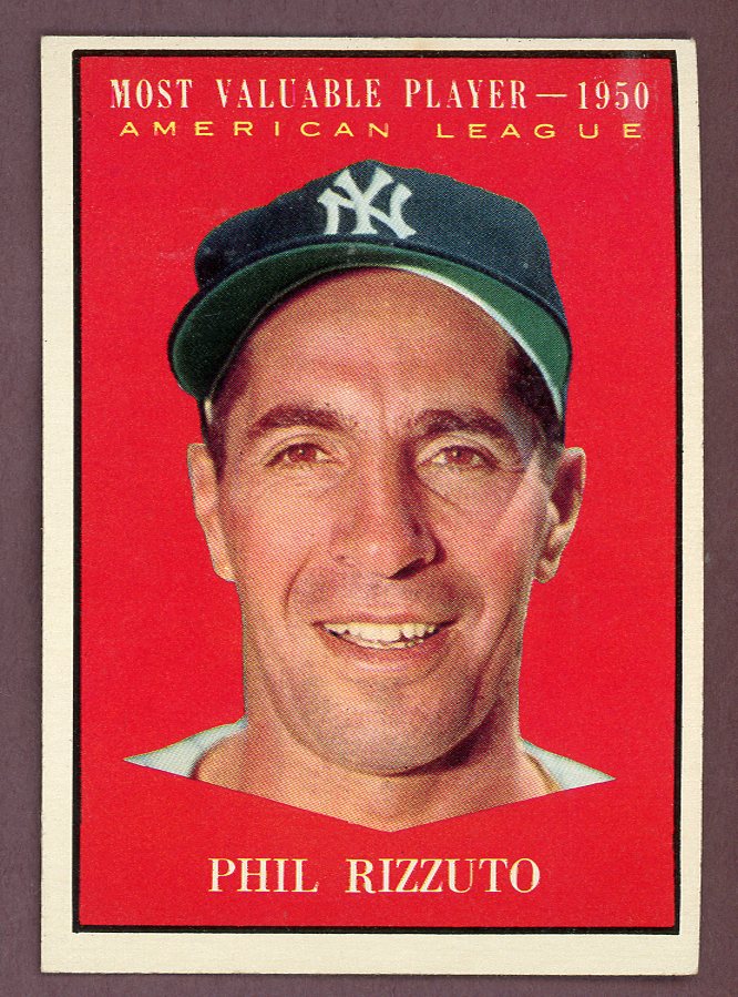 1961 Topps Baseball #471 Phil Rizzuto MVP Yankees EX-MT 568726