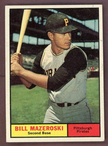 1961 Topps Baseball #430 Bill Mazeroski Pirates EX-MT 568727