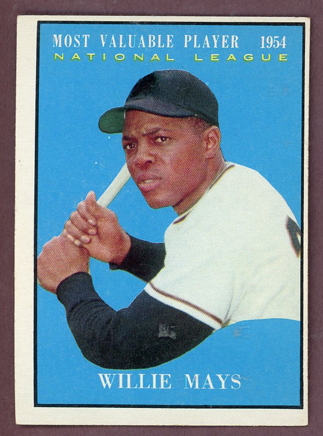 1961 Topps Baseball #482 Willie Mays MVP Giants EX-MT 568730
