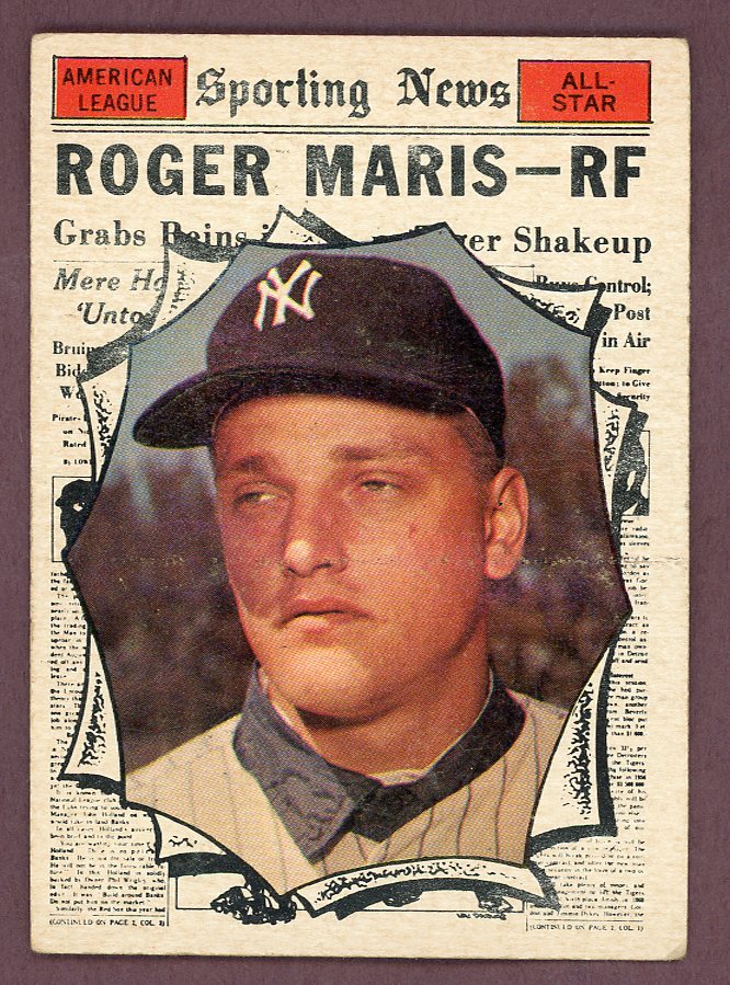 1961 Topps Baseball #576 Roger Maris A.S. Yankees VG-EX 568734