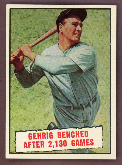 1961 Topps Baseball #405 Lou Gehrig Yankees EX-MT 568736