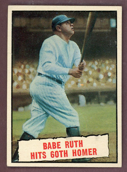 1961 Topps Baseball #401 Babe Ruth Yankees EX+/EX-MT 568748