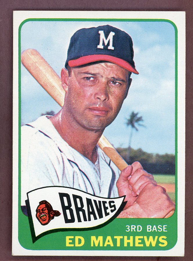 1965 Topps Baseball #500 Eddie Mathews Braves EX-MT 568756
