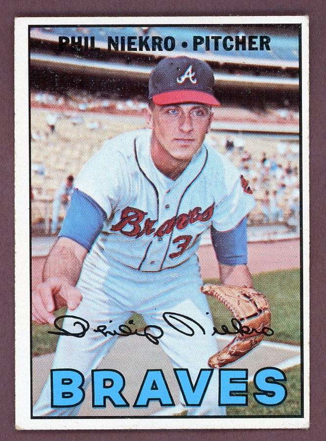 1967 Topps Baseball #456 Phil Niekro Braves EX+/EX-MT 568788