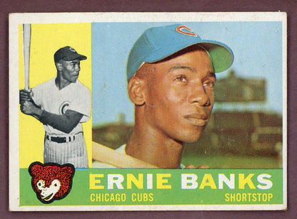 1960 Topps Baseball #010 Ernie Banks Cubs VG-EX 568805